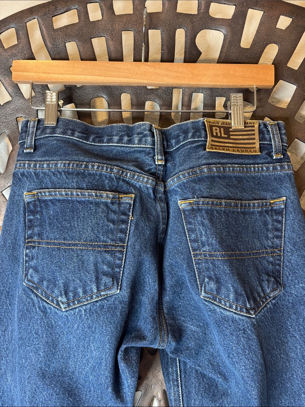 💙 Polo Ralph Lauren Straight Leg Jeans Dark Wash Classic Women’s 6 31 Inseam 💙 - Picture 4 of 12